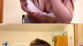 Max Felicitas Diretta Con Ragazza Che Fa Lo Spogliarello Amatoriale