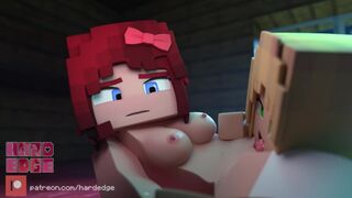 Minecraft Porn Bella Eats out Scarlett (by HardEdges)