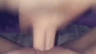 18 Yo Fingers her Wet Pussy on Snapchat