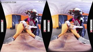 Overwatch Cosplay VR Porn starring Zoe Doll and Alexa Tomas in a game breaking threesome!