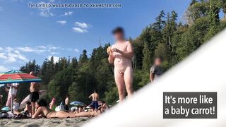 Tiny dick on nude beach! Part 2. Girls laughing #sph #cfnm