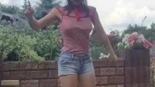 TikTok Teen Braless Dancing Shuffle Bouncing Tits Jiggle #10