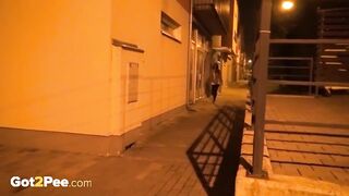 Night Piss On Street Corner