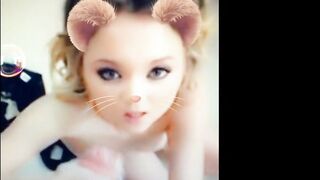 Teen Facial Blonde Girlfriend Snap Filter