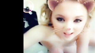 Teen Facial Blonde Girlfriend Snap Filter