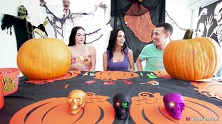 Hot Mom Has Halloween Sex With Stepson