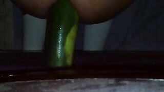 There is a cucumber in my asshole