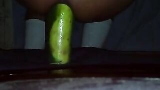 There is a cucumber in my asshole