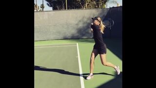 Maria Sharapova practice from instagram