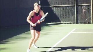 Maria Sharapova practice from instagram