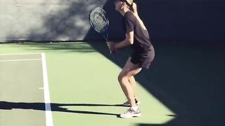 Maria Sharapova practice from instagram