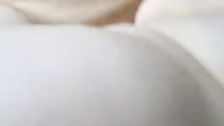 Cum shot on small white BBW