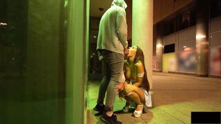 Stranger fucked on the street after party