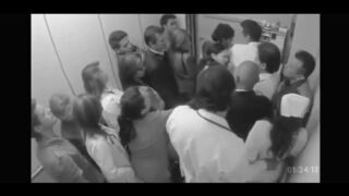 Doctor Gropes Nurse In Elevator Full Of People