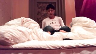 Japanese Tickle Feet on Bed