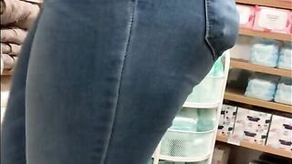 Thick Curvy Latina Shop Employee Voyeur