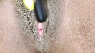 Blacl Tight Pussy. Nice Nails. Toy Bullet Play