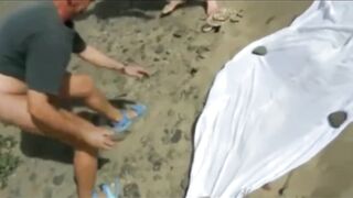 Wife Lets Beach Voyeur Join