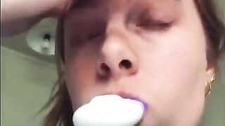 Tik Tok Teeth Whitening Device Spit challenge compilation