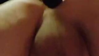 Black dildo anal sex