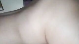 White bitch riding my dick