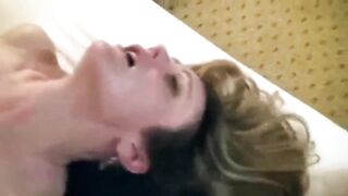 Fucking a milf after someone has cum on her face. 2 loads