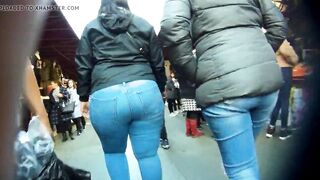 Latina candid donk jeans ass h86..