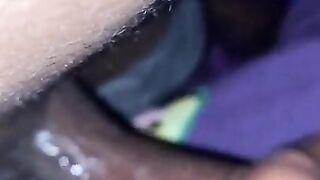 Ebony blowjob swallow