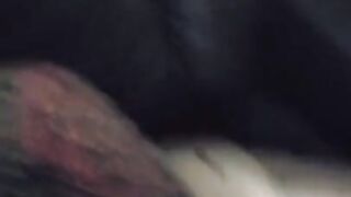 Wife sucks cock while playing with her pussy