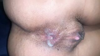 Cum Bubbles Oozing out my Tight Asshole