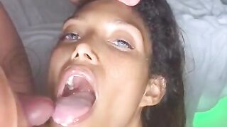 Beautiful Emmanuelle Noire OnlyFans Double Cumshot Swallow