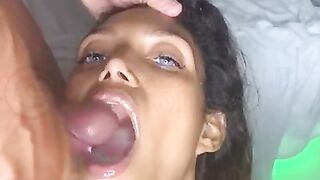 Beautiful Emmanuelle Noire OnlyFans Double Cumshot Swallow