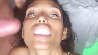 Beautiful Emmanuelle Noire OnlyFans Double Cumshot Swallow