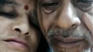 Mom and Grandpa fully enjoy fucking, desi love