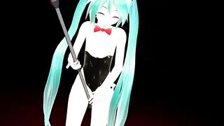 MMD Hatsune Miku Cosplay Conejitos Playboy Dancing Apple Pie by [Piconano-Femto]