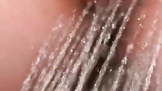 Pussy of Beauty Girl is Washed in the Shower