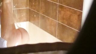 Spy my wife hairy pussy in shower