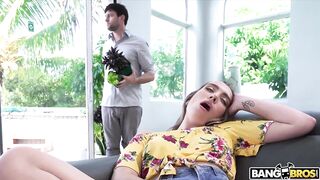 BANGBROS - Bailey Base Gets Caught Masturbating By Hung Step Daddy