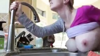 Fucking Friends Wife in Kitchen