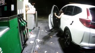 Flashing at the gas station