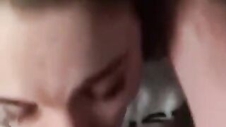 POV SLOPPY FACEFUCK & DEEPTHROAT SNAPCHAT BLOWJOB - Stepmom FUCKS Stepson