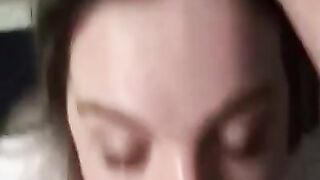 POV SLOPPY FACEFUCK & DEEPTHROAT SNAPCHAT BLOWJOB - Stepmom FUCKS Stepson