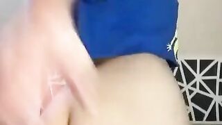 SNAPCHAT WHITE GIRL OILING AND TRYING HER NEW BUTTPLUG PORN - ANAL