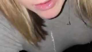 Blonde Met on ZoneFuck com Give Blowjob in the Car