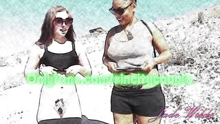 Porsha Carrera and Jade Wilde Flashes on a Public Hike