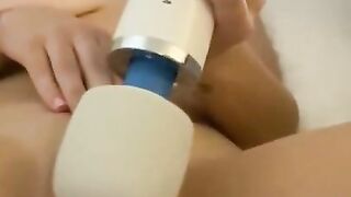 VERY HOT BLONDE TEEN USES BIG VIBRATOR ON HER PUSSY FOR SNAPCHAT