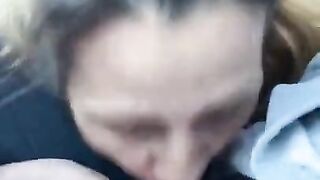 Mature hooker blowjob in car