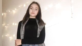 Cum challenge on Liliy jerk