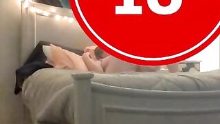 Wife Fucks a Cheating Married Man from Reddit while Husband Hides in the Closet - Creampie Finish