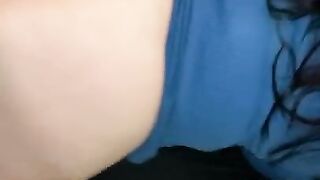 POV Horny Cheating Slut PAWG Wife Twerks Big Booty on Husbands Cock with Creampie Thick White Girl